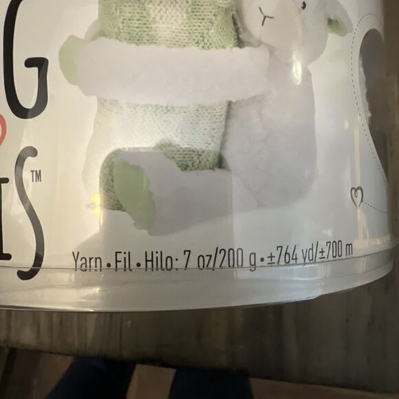 DMC Hug This! Knitting & Crochet Yarn Kit with Lamb Toy New In Box Baby Blanket - Picture 10 of 10